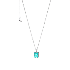 Collier pendentif en argent avec chrysoprase, bijou fin, charme - Product Image 2