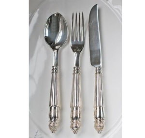 Juego de cubiertos decorativos para un elegante juego de cubiertos de comedor familiar e invitado para reuniones familiares y juego de cubiertos de comedor festivo - Product Image 3