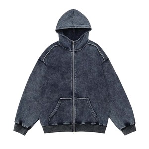 2025 Design pull 100% coton à capuche surdimensionné personnalisé propre Logo impression poche conception respirant hommes à capuche - Product Image 6