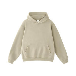 Sweat à capuche surdimensionné unisexe en mélange polyester/coton délavé à l'acide, style vintage, streetwear d'hiver, poids lourd, en molleton français - Product Image 4