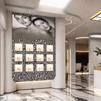 Présentoir LED pour salon, présentoir de meubles d'extérieur, présentoir de parfums, vitrine, présentoir de meubles de restaurant, étagère personnalisée