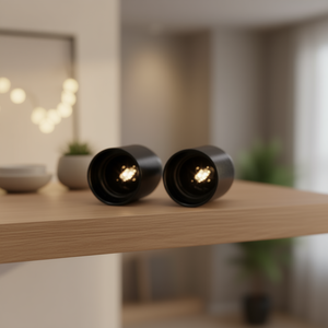 Lot de 2 supports et bases de lampe Nero E27 PP0481 couleur noire - Product Image 3