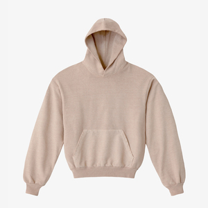 Fabricant OEM Sweat à capuche en coton mélangé épais pour hommes Plain Basics Pull Polaire Sweat Drop Shoulder Streetwear - Product Image 4