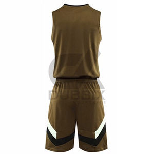 Ensembles de maillots de basket-ball sans manches pour hommes adultes, 100% polyester, antibactérien, séchage rapide, logo personnalisé, nom de l'équipe - Product Image 2