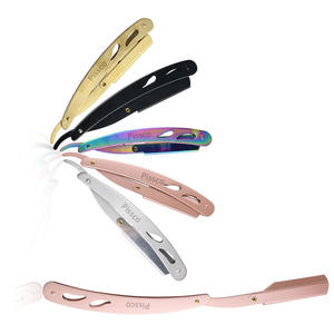 <b>Top</b> Quality Manufacturer and Supplier Pissco For Stainless Steel Handle Straight Edge Folding Shaving Razor Barber Hair Razor - Product Image 3