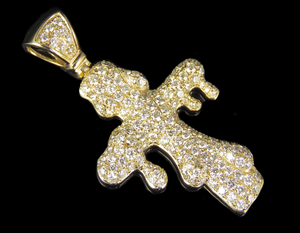 Colgante de Cruz helado de alta calidad para hombres Hip Hop Moissanite Diamond Jewelry Gift para ocasiones especiales - Product Image 1