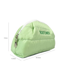 Custom Lightweight Puffed Puffer Pouch Waterproof Polyester Nylon Puffy Cosmetic Bag <b>Makeup</b> Quilted Bags - Product Image 3