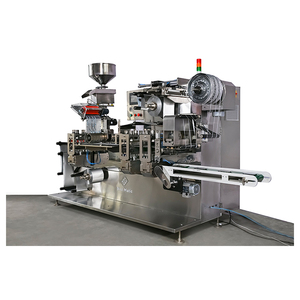 Machine d'emballage sous blister électrique à double voie en aluminium à technologie servo avancée pour scellement de capsules fabriquée en Inde - Product Image 1