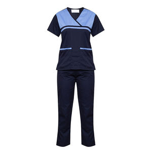 Ropa de hospital elástica hecha en poliéster, conjuntos de uniformes de mujer, último diseño, uniforme médico elegante para mujer, uniforme de enfermería - Product Image 5