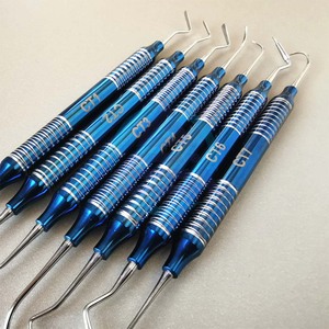 7Pcs Dental Aesthetic Restoration <b>Kit</b> <b>Resin</b> Filler Set with LM <b>Resin</b> Knife Plastic Dresser Stainless Steel Handle Metal Material - Product Image 2