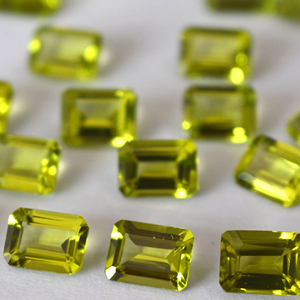 Natural Peridot Octagon Cut 7x9 mm Faceted - Loose Peridot Octagon Cut - Product Image 1