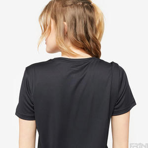 Chemise d'entraînement personnalisée de style UA pour femme légère et à séchage rapide avec caractéristique respirante à manches courtes - Product Image 5