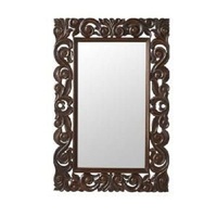 Grand miroir mural Art Déco rond en bois et métal, décoration d'intérieur moderne, antique, rustique, léger, de haute qualité, taille personnalisable