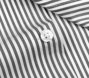 Customize Popular Design Striped Autumn Men's Cotton Blend Long Sleeve <b>Turn</b>-down Collar <b>Button</b> Square Cuff Eco-Friendly - Product Image 4