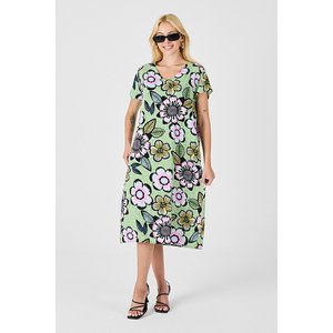 Abito Midi con scollo a V profondo con motivi floreali per ragazzi - Product Image 3