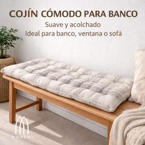 Cuscino per panca da interno/esterno con copertura a cerniera e imbottitura in fibra cava, comodo materassino e cuscino da esterno - Product Image 2