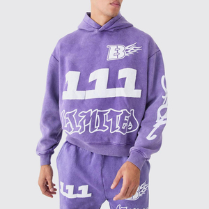 Chándal de Forro Polar con Capucha para Hombre, Estampado Personalizado de Invierno, para Gimnasio y Entrenamiento, Venta al Por Mayor - Product Image 2