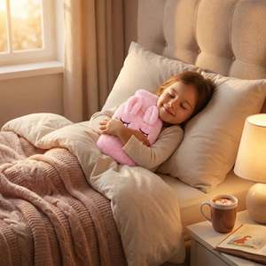 Lapin Plush Hot Water <b>Bottle</b> Thermal Bag Soft Reusable PVC and Flannel Material for <b>Warming</b> up - Product Image 3