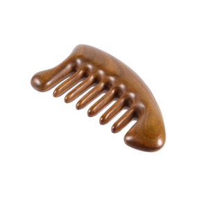 หวีไม้สำหรับเคราขนาดเล็กพกพาได้หวีหนวดไม้ขนาดเล็กป้องกันไฟฟ้าสถิตย์ - Product Image 5