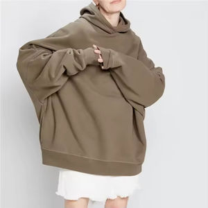 Sweat-shirt à capuche pour femme en gros, tissu de haute qualité 460 GSM, sweat-shirt à capuche lourd de grande taille, approvisionnement OEM ODM - Product Image 1