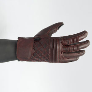 Gants classiques personnalisés en cuir ciré pour motocyclette urbaine de style Cafe Racer - Product Image 4