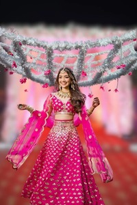 Fleurs artificielles personnalisées Chaadar pour mariages Phoolon Ki Chadar jasmin blanc avec perles de fleurs filet d'auvent de mariée multi-usage - Product Image 4