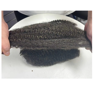 Meilleurs accessoires professionnels à la mode Extensions originales de luxe Cheveux humains vierges Afro Kinky Curly Texture Cheveux tressés naturels - Product Image 1