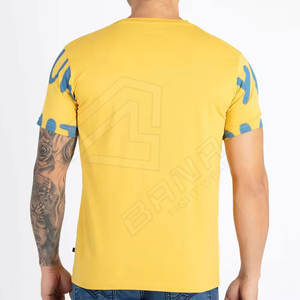 T-shirt en coton avec logo et taille personnalisée pour hommes T-shirt épais à couleurs confortables T-shirts blancs imprimés de haute qualité pour hommes - Product Image 3