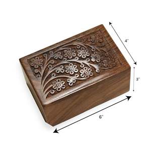 Urna de cremación de madera de calidad superior con diseño clásico adecuado para funerales conmemorativos en el hogar y almacenamiento respetuoso de cenizas - Product Image 3