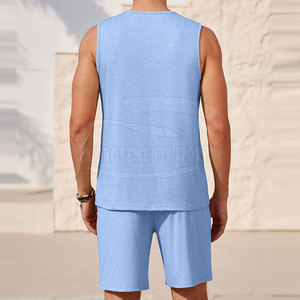Conjunto de camisetas de verano para hombre de color sólido hecho en Pakistán conjunto de camisetas de verano para hombre - Product Image 3
