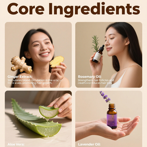 7 giorni di trattamento dei capelli dello zenzero per la crescita dei capelli con <span class=keywords><strong>olio</strong></span> essenziale di zenzero per la crescita dei capelli Anti perdita di capelli per uomini e donne per il trattamento del cuoio capelluto prodotti di bellezza - Product Image 2