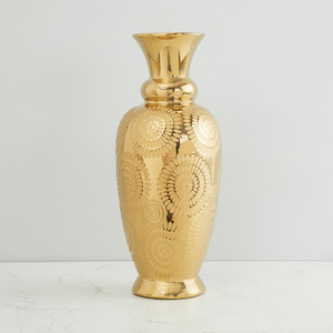 Vase à fleurs en métal durable avec finition brillante et design élégant pour des arrangements design élégants au prix de gros - Product Image 2