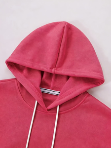 Sudadera con capucha y cremallera para mujer, estilo oversize, con estampado tie-dye frontal, estilo urbano, 100% algodón polar transpirable - Product Image 5