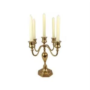 Vintage <b>Candelabra</b> Candle Holders Perfect for Home Wedding Vintage Brass Candle Holder Table Display Piece - Product Image 5