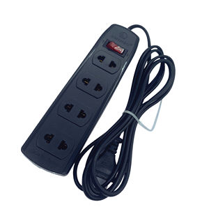 ซ็อกเก็ตสองขา Ominsu 1200W 4พร้อมสาย2.5ม.-4,5ม. สีดำ - Product Image 1