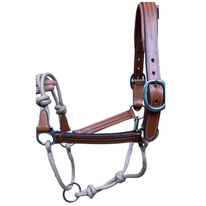 Tambor teñido de 1 pulgada de calidad superior (D.D), brida de caballo de cuero, estilo Western Barcoo, equipo de plomo duradero para ecuestres - Product Image 6