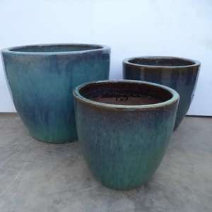 Top New Glazed Ceramic Garden Supplies Elegant Flower Pots & <b>Planters</b> Attractive Pottery Ornaments - Product Image 1