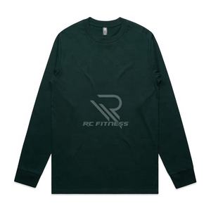 Camiseta de Manga Larga Básica para Hombre, 100% Algodón, 260g, Secado Rápido, Transpirable, Cómoda, Elegante, Esencial para el Guardarropa - Product Image 4