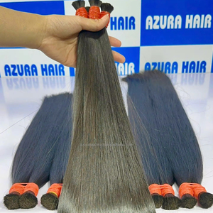 Cheveux naturels noirs ondulés à trame, couleur naturelle, 100% cheveux humains vierges vietnamiens, sans nœuds, sans perte, vente en gros - Product Image 5