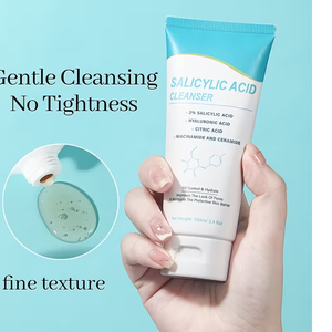 Nettoyant Visage OEM Marque Privée à 2% d'Acide Salicylique – Traitement Anti-Acné, Contrôle du Sébum, Nettoyage en Profondeur des <span class=keywords><strong>Pores</strong></span> pour Peaux Grasses - Product Image 3