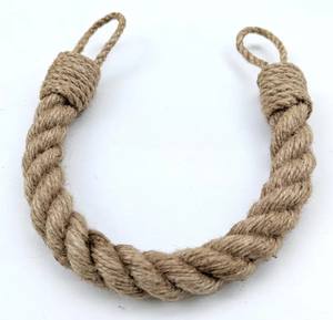 Abrazaderas para Cortinas de Cuerda de Yute, Hechas a Mano, Naturales, Decoración Rústica de Estilo Campestre - Product Image 3