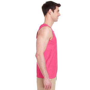 Venta caliente nueva calidad personalizada hombres Fitness y ejercicio deporte chaleco sin mangas verano desgaste Relax Fit hombres camiseta sin mangas - Product Image 6