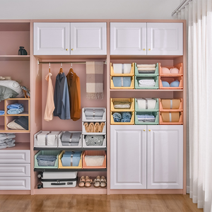 Organisateur de garde-robe Stylera (paquet de 7 pièces de taille extra large, couleur verte) Organisateurs multi-usages pour vêtements, pliable - Product Image 4