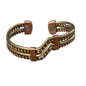 2020 New Zealand 3mm Thick Copper <b>Bracelet</b> <b>Mens</b> Pure Copper Magnetic Therapy hand <b>bracelet</b> Beaded <b>Bracelet</b> Handmade Jewelry - Product Image 3