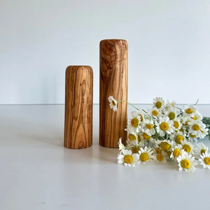 Vase décoratif en bois fait main élégant, poli à la main, en bois massif, porte-fleurs pour la décoration de la maison, les occasions de mariage, respectueux de l'environnement - Product Image 1