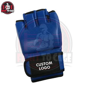 Guantes de MMA de Cuero y Microfibra con Cierre de Velcro, Soporte para Muñeca, para Boxeo, Grappling, Artes Marciales, Entrenamiento, Puñetazos, Muay Thai, Combate - Product Image 4