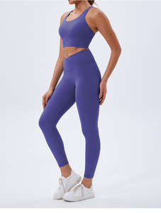 Vêtements de sport pour dames Gym Fitness Sports Workout Yoga Sets Clothes Suit Activewear Seamless Women Active Wear Yoga Sets - Product Image 6