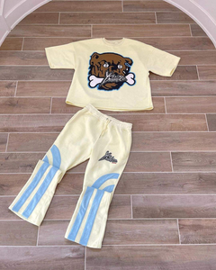 Ensemble de survêtement deux pièces pour homme, style streetwear vintage, respirant, été, pull à capuche et pantalon de jogging - Product Image 5