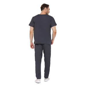 Ensemble complet de gommage médical avec pantalon à taille élastique et haut léger pour le personnel de santé col en V combinaison de gommage à l'hôpital - Product Image 6