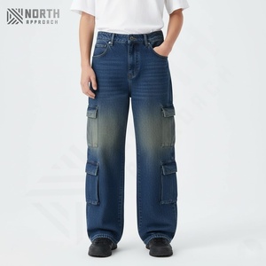 Jeans slim fit en denim 2025, pantalon décontracté pour homme, jean rétro classique, coupe ample, pantalon hip hop, jean vintage, fabriqué au Pakistan - Product Image 6